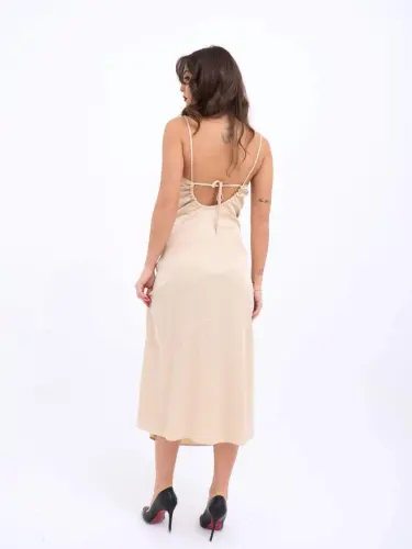 6840 DRESS-BEIGE - BÜYÜKBEDENIZ (1)