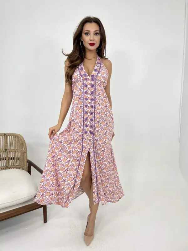 6855 DRESS-PURPLE - 2