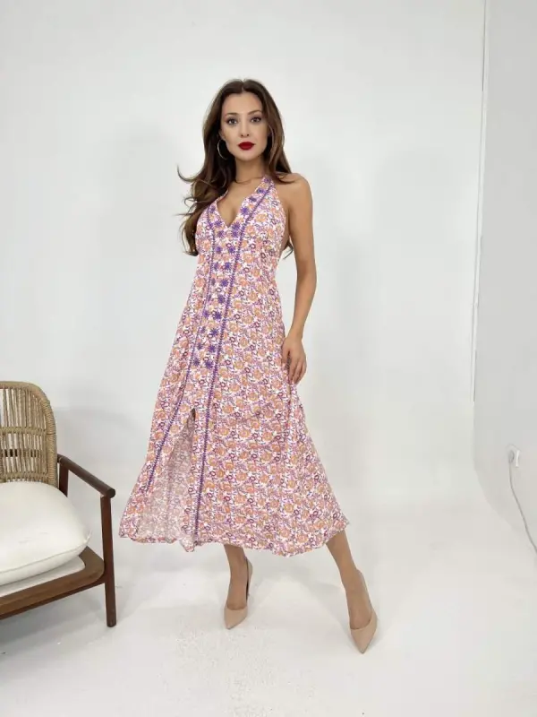 6855 DRESS-PURPLE - 3