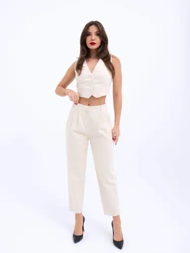 6917 БРЮКИ-БЕЖЕВЫЙ - BÜYÜKBEDENIZ (1)