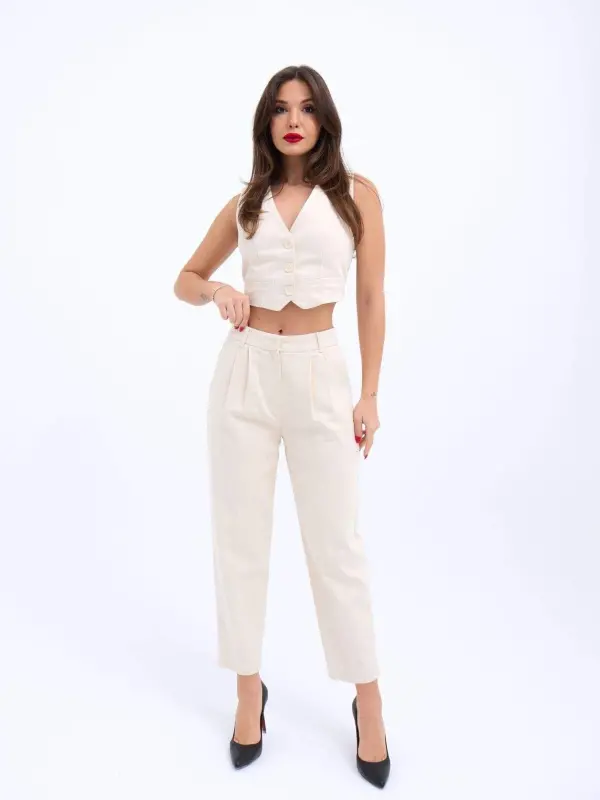 6917 БРЮКИ-БЕЖЕВЫЙ - 2