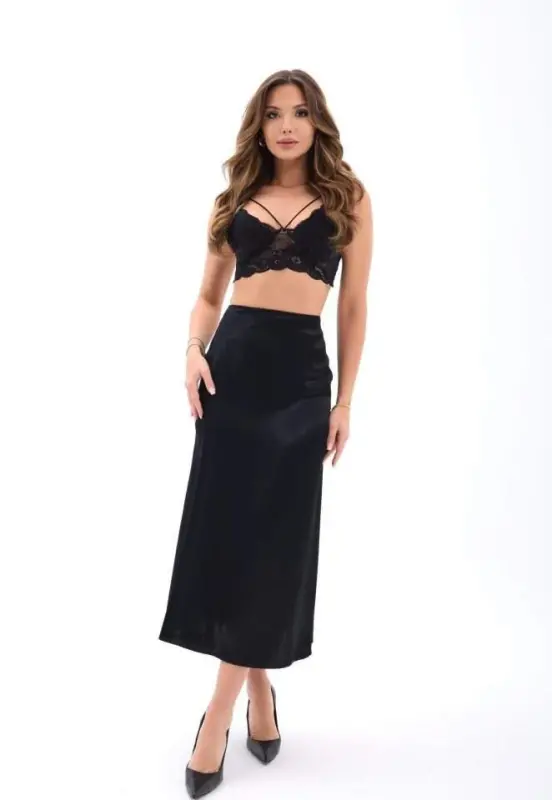 6986 SKIRT-BLACK - BÜYÜKBEDENIZ