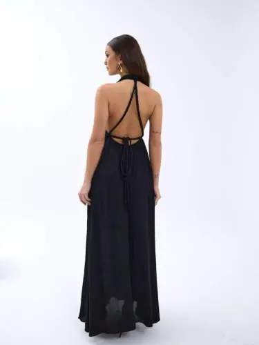 6996 DRESS-BLACK - BÜYÜKBEDENIZ (1)