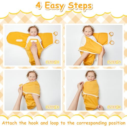 Ramede 6 Pack Baby Swaddle Blanket with Hats Sleep Swaddle for 0-3 Months Newborn Sacks Soft Cotton Wearable for Boy Girl - 22