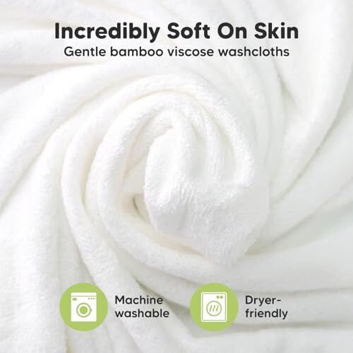 6-Pack Baby Washcloths - Soft Absorbent Viscose from Bamboo Wash Cloths for Babies, Kids, Toddlers, Infant, Newborn Bath Towels, Gentle on Sensitive Skin, 10x10 Reusable Face Towels (Cool Gray) - KeaBabies (1)