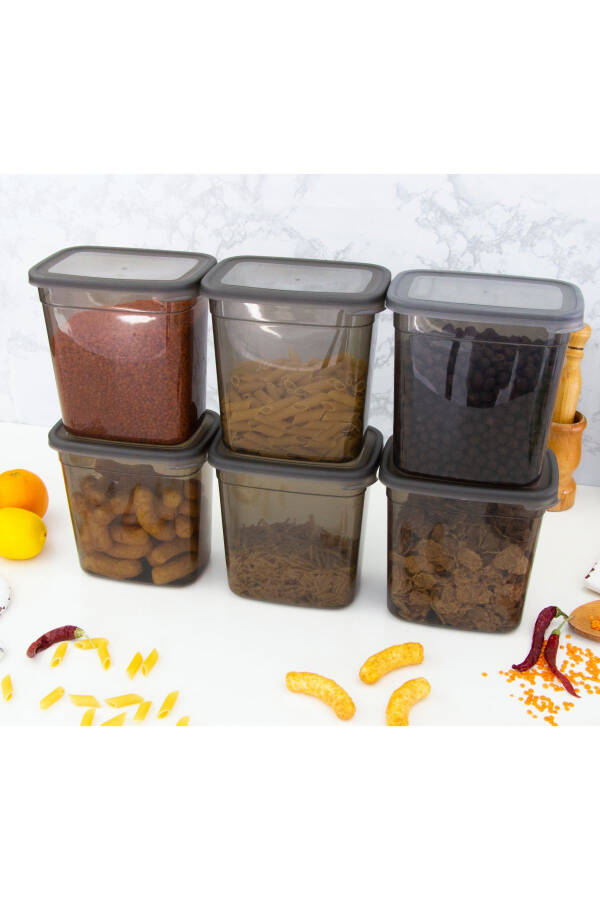 6'lı Decobella Saklama Kabı Seti-1.85 Litre - 4