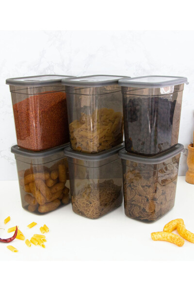 6'lı Decobella Saklama Kabı Seti-1.85 Litre - 5