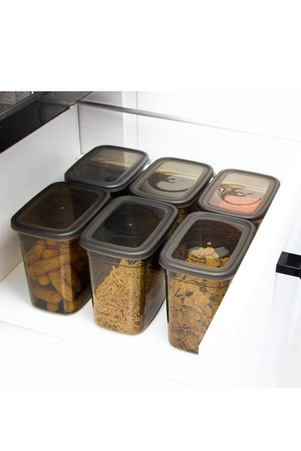 6'lı Decobella Saklama Kabı Seti-1.85 Litre - 6