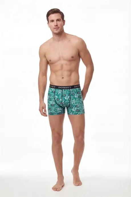 6'lı Erkek Desenli Pamuklu Boxer – Premium Özel Hediye Kutulu Damat Bohçası & Çeyizlik Set - 3