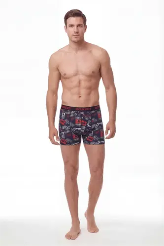 6'lı Erkek Desenli Pamuklu Boxer – Premium Özel Hediye Kutulu Damat Bohçası & Çeyizlik Set - 4