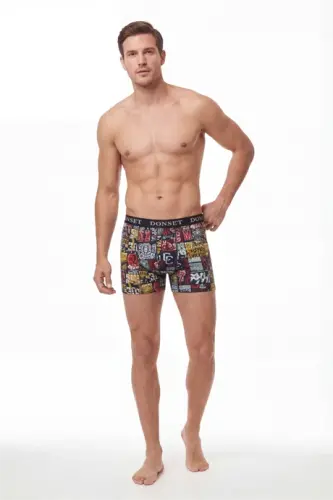 6'lı Erkek Desenli Pamuklu Boxer – Premium Özel Hediye Kutulu Damat Bohçası & Çeyizlik Set - 6