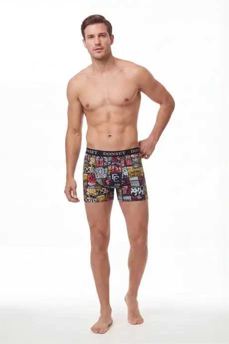 6'lı Erkek Desenli Pamuklu Boxer – Premium Özel Hediye Kutulu Damat Bohçası & Çeyizlik Set - 6