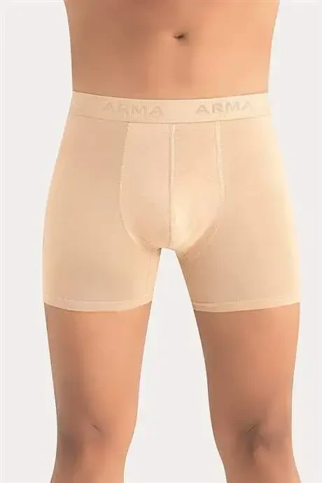 6'lı Paket Erkek Pamuklu Likralı Esnek Kumaş Renkli Boxer - 5