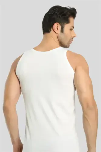 6'lı Paket Karışık Renkli Erkek Atlet %100 Pamuklu Penye - 18