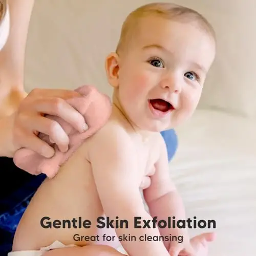 6'lı Paket Yumuşak Bebek Yıkama Bezleri, Bambu Viskon - Çocuklar, Yeni Doğan Banyo Havluları, Bebek Duşu, Küçük Çocuk Yeniden Kullanılabilir Yüz Havlusu, Cilde Nazik, Bebekler için Yüz Yıkama Bezleri, 10x10 (Allık Pembe) - 3
