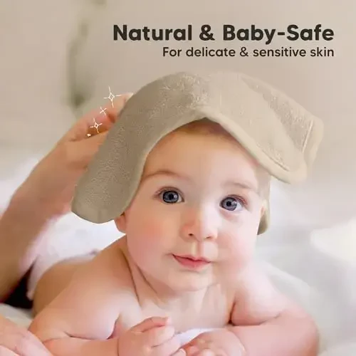 6-Pack Soft Baby Washcloths, Viscose from Bamboo - Kids, Newborn Bath Towels, Infant Shower, Toddler Reusable Face Towel, Gentle on Skin, Face Wash Cloths for Babies, 10x10(Earth Brown) - 5