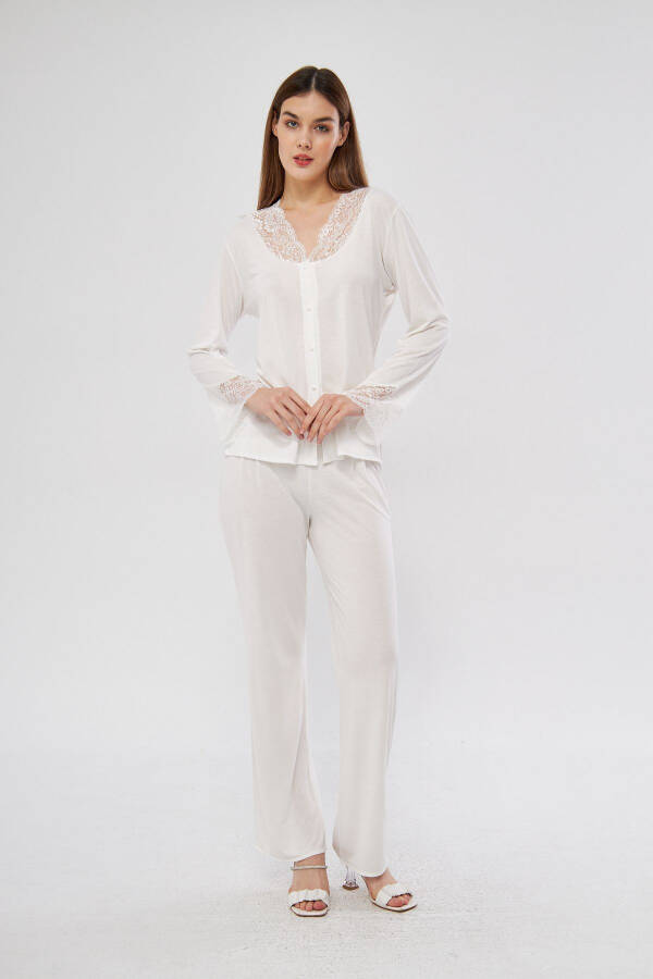 6'lı Penye Gecelik Sabahlık Pijama Takım Şort Takım Gelin Çeyiz Seti - 4