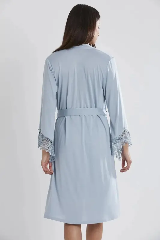 6'lı Penye Gecelik Sabahlık Takım Çeyiz Seti 5040 - Mist-Yeşil - 3