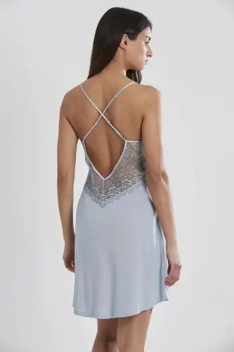 6'lı Penye Gecelik Sabahlık Takım Çeyiz Seti 5040 - Mist-Yeşil - 6