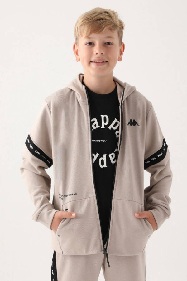 7-16 Years Old KAPPA Boys' Hoodie - Beige - 6