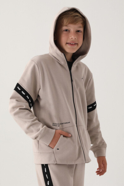 7-16 Years Old KAPPA Boys' Hoodie - Beige - 7