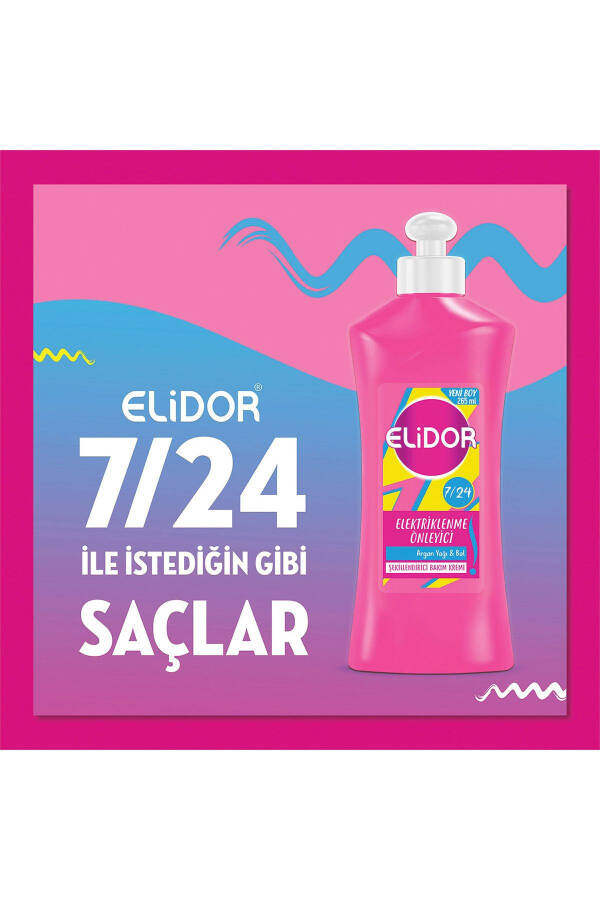 7 24 Şekillendirici Saç Bakım Kremi Elektriklenme Önleyici Argan Yağı Bal 265 ml - 10