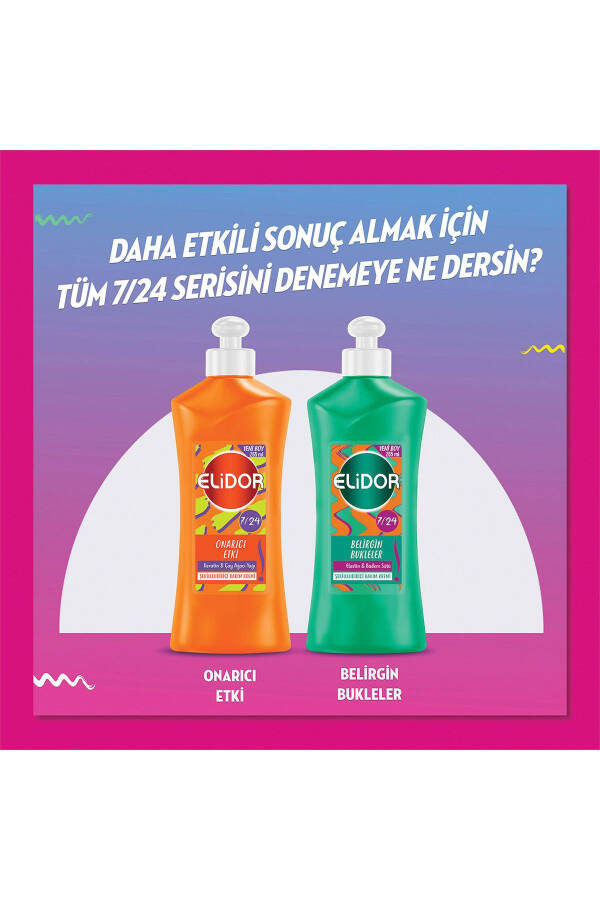 7 24 Şekillendirici Saç Bakım Kremi Elektriklenme Önleyici Argan Yağı Bal 265 ml - 13