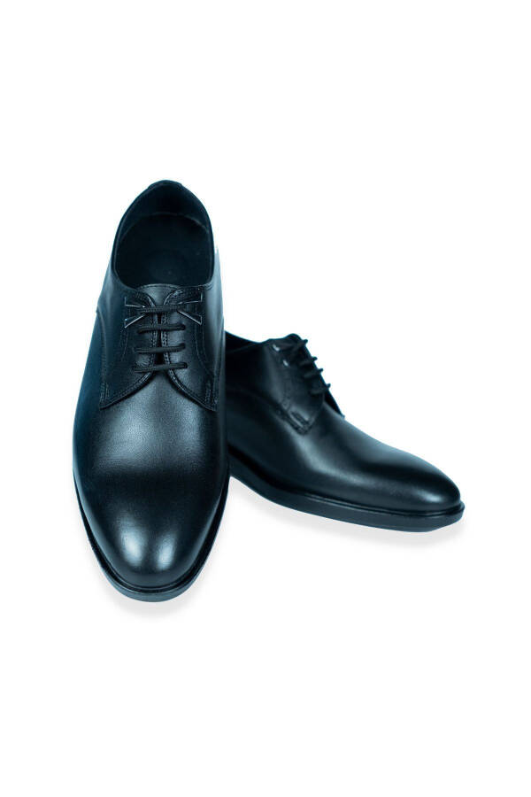 7/ 9 Cm Height Increasing Hidden Heel Handmade Accessory Detailed Oxford Men's Shoes Groom's Shoes - 8