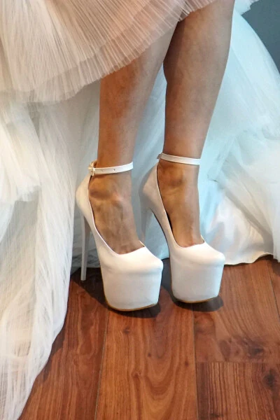 7-9500 18cm Thin Heel Bridal Shoes - 3