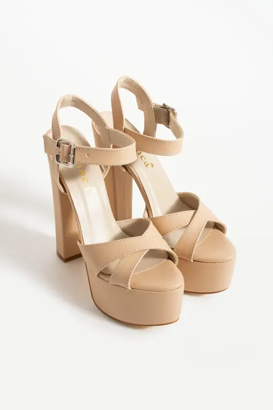 7-9600 16cm Thick Heel Bridal Shoes - 2