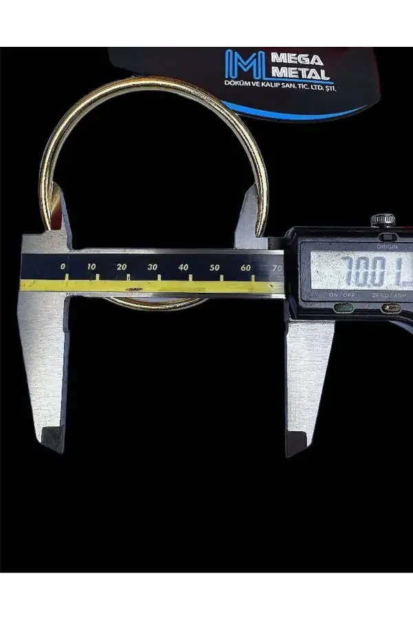 7 Cm Round Ring Gold Color 25 Pcs. Wedding Favor Decoration - 15