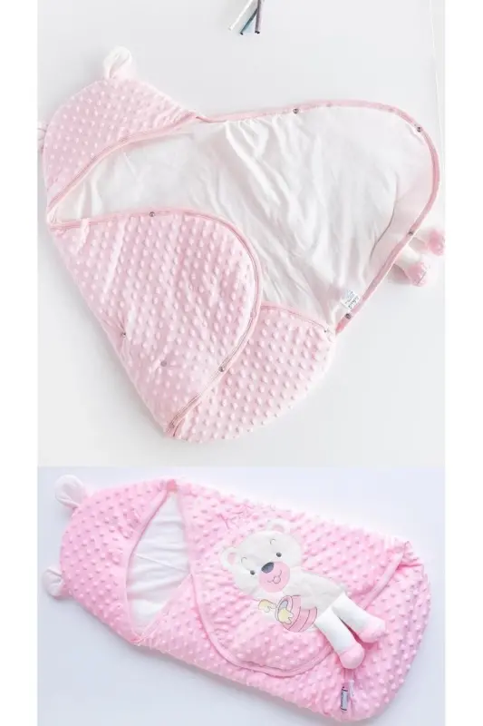 7 Cute Bears Newborn Set (10-Piece Hospital Outfit, Shoulder-Back Bag, Swaddle, Blanket, Burp Cloth, Socks)-Beige - 7