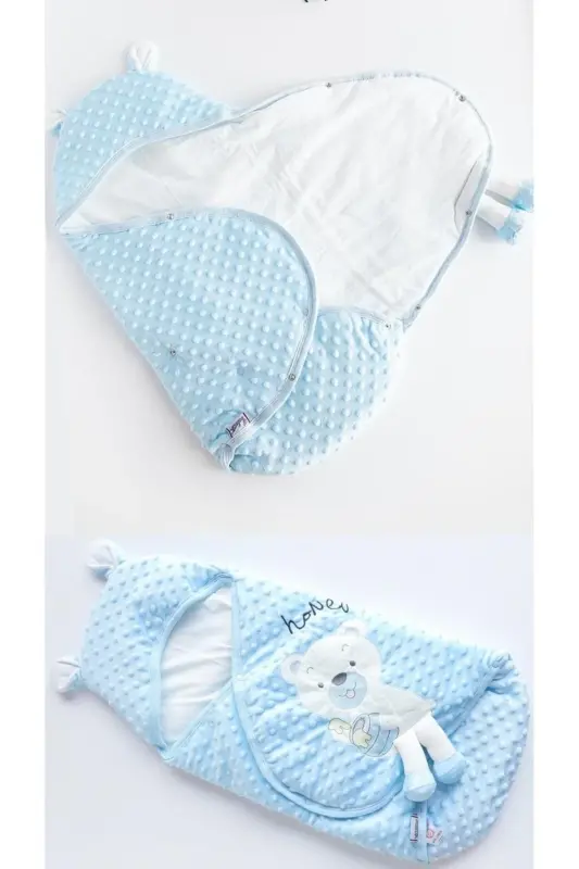 7 Cute Bears Newborn Set (10-Piece Hospital Outfit, Shoulder-Back Bag, Swaddle, Blanket, Handkerchief, Socks)-Beige - 7