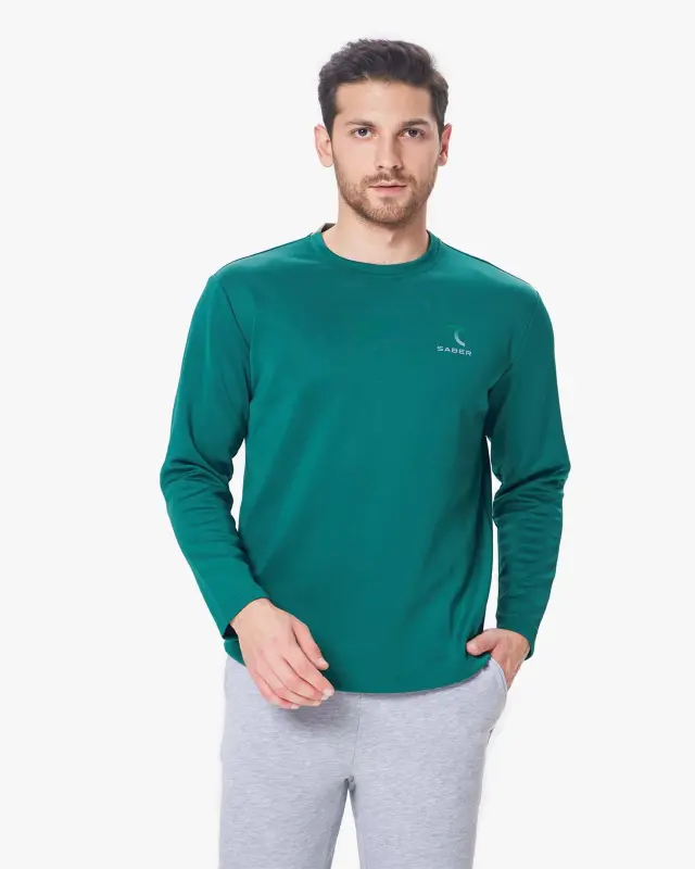 7DAY Longsleeve - DARK GREEN - 7SABER