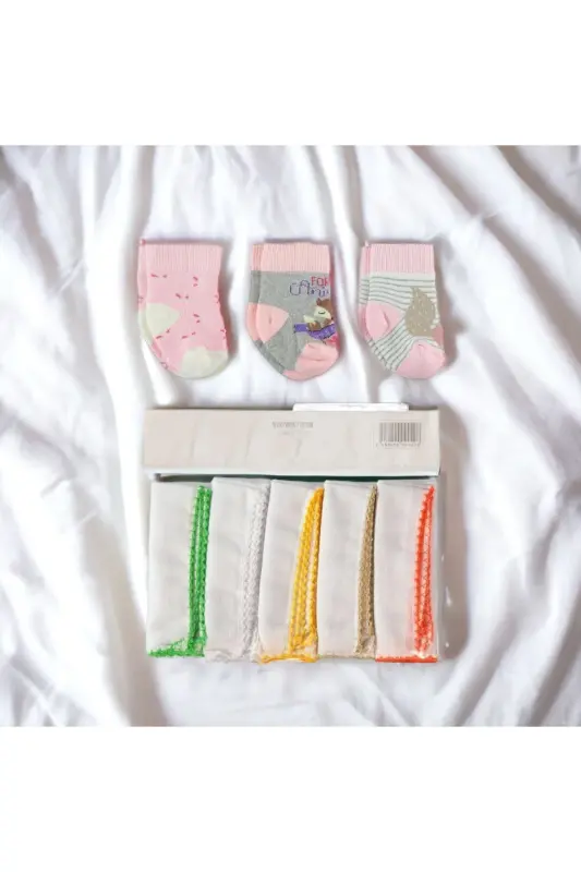 7 LİK YOQIMLI AYIQCHA TUĞRUQ SETİ (10 TA GOSPİTAL ÇIQİŞ, SUMKA, PORTBEBE, KUNDAK, ODİAL, DASTRO'MOL, PAYPOQ SETİ) - BEJ - 8