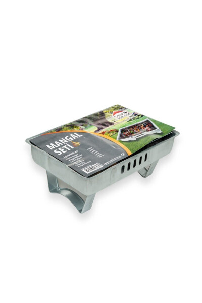 7 qismli Mangal to'plami Piknik to'plami Kemping mangal to'plami Grillar to'plami - 3