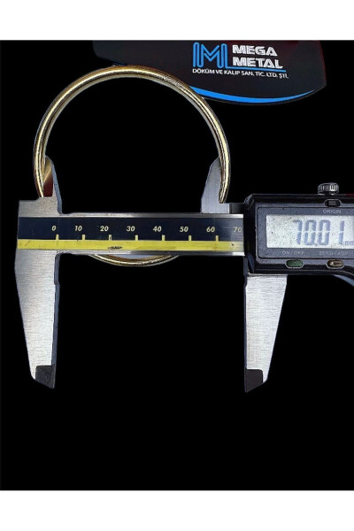 7 sm Dumaloq Halqa 100 dona (OLTIN Rang) Nikoh To'yi Sovg'alari Bezagi Halqa Aksessuari - MEGA METAL AKSESUAR (1)