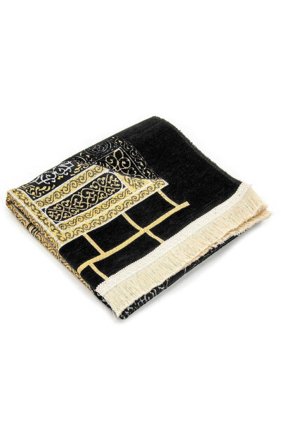 7-sonli Ultra Plus qora Ka'ba naqshli jamoat gilami - 6