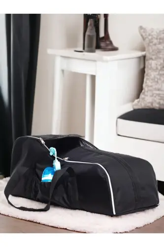 7 taʼlik KATTA tugʻilish toʻplami (10 ta kasalxonadan chiqish, sumka, portbebe, koʻrpacha, adyol, roʻmolcha va paypoq toʻplami) - QORA - 6