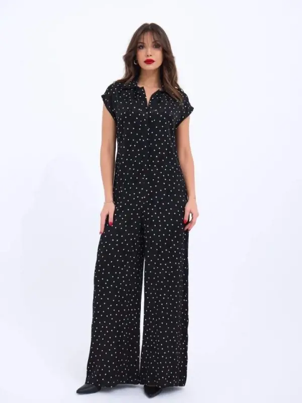 7001 JUMPSUIT-BLACK - 1