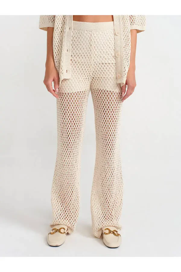 70159 Ajurli Astarli Triko Shimim - Ekru - 11