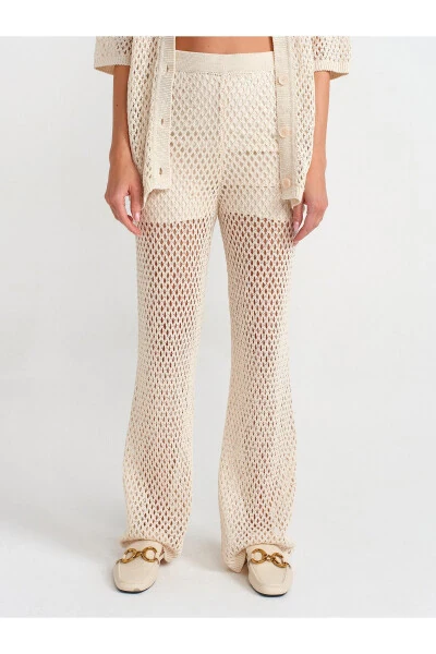 70159 Ajurli Astarli Triko Shimim - Ekru - 3