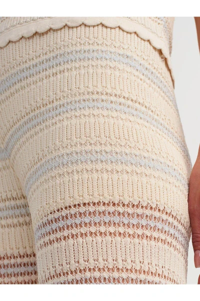 70162 Lace Knit Pants - Natural - 32