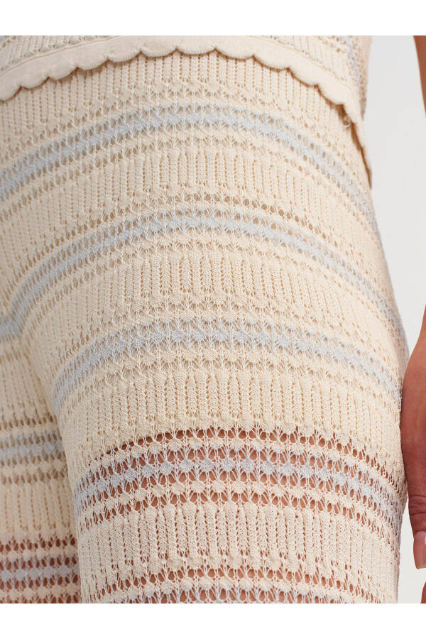 70162 Lace Knit Pants - Natural - 32