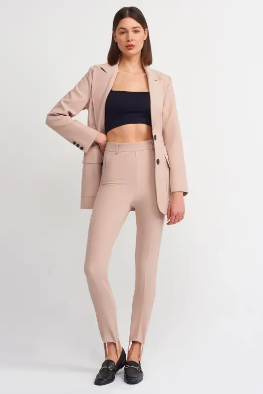 70311 High Waist Trousers - Beige - 2