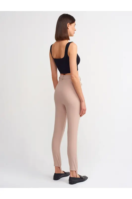 70311 High Waist Trousers - Beige - 5