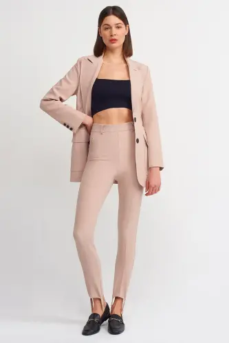 70311 High Waist Trousers - Beige - DILVIN (1)