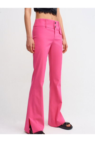 70327 Lightweight Spanish Wide Leg Trousers-sugar P. - 4