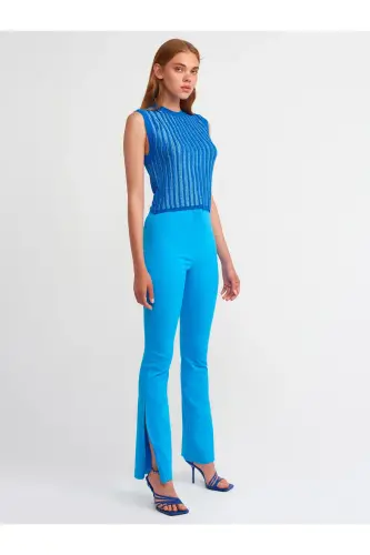 70339 Agraf Detaylı Pantolon-saks-Saks 
