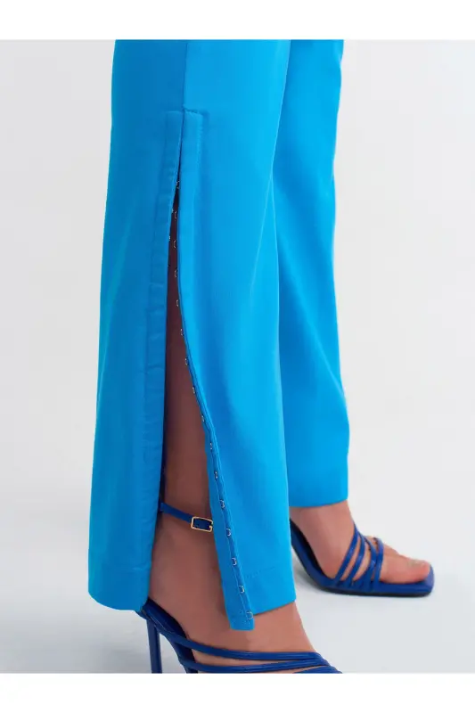 70339 Staple Detailed Trousers-sax-Sax - 2
